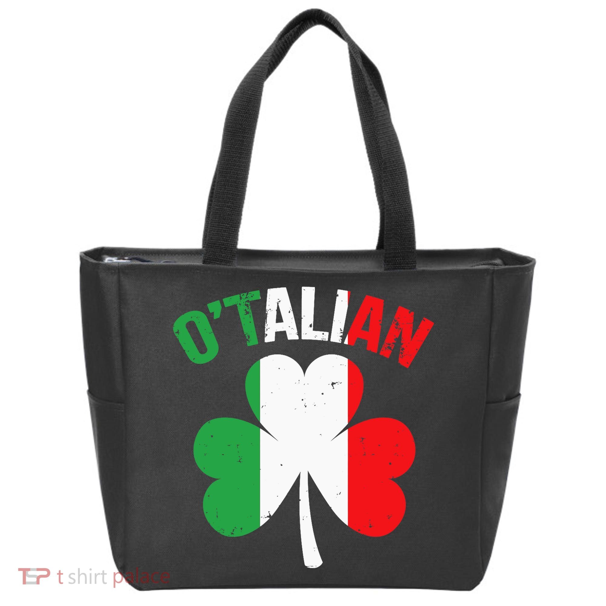 Funny Saint Patricks Day Irish Italian O'talian Tote Bag