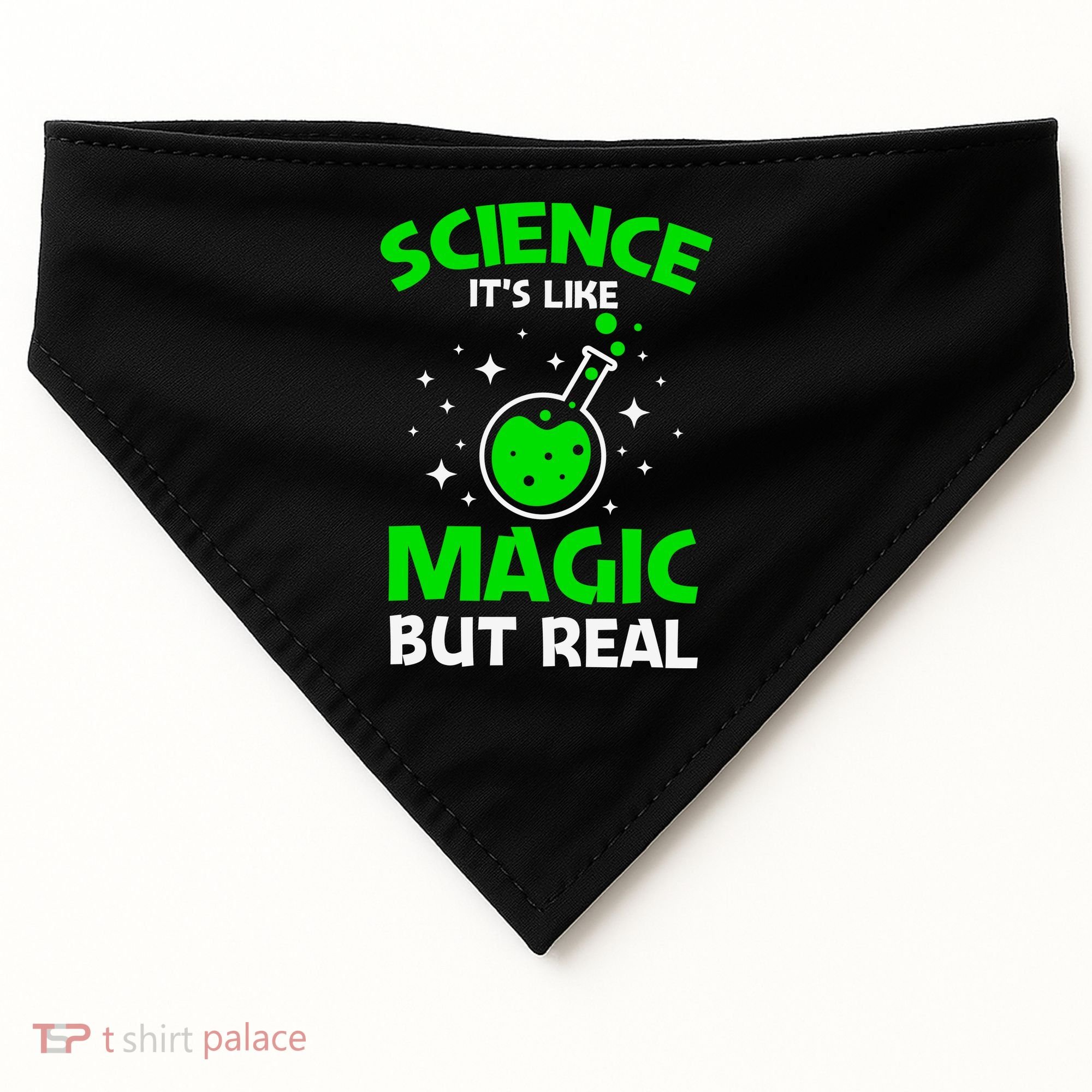Funny Science Quote Science Teacher Retro Sunset Teacher Appreciation USA-Made Doggie Bandana