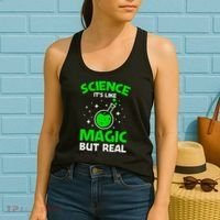 Funny Science Quote Science Teacher Retro Sunset Teacher Appreciation Women's Tank Top thumb 2
