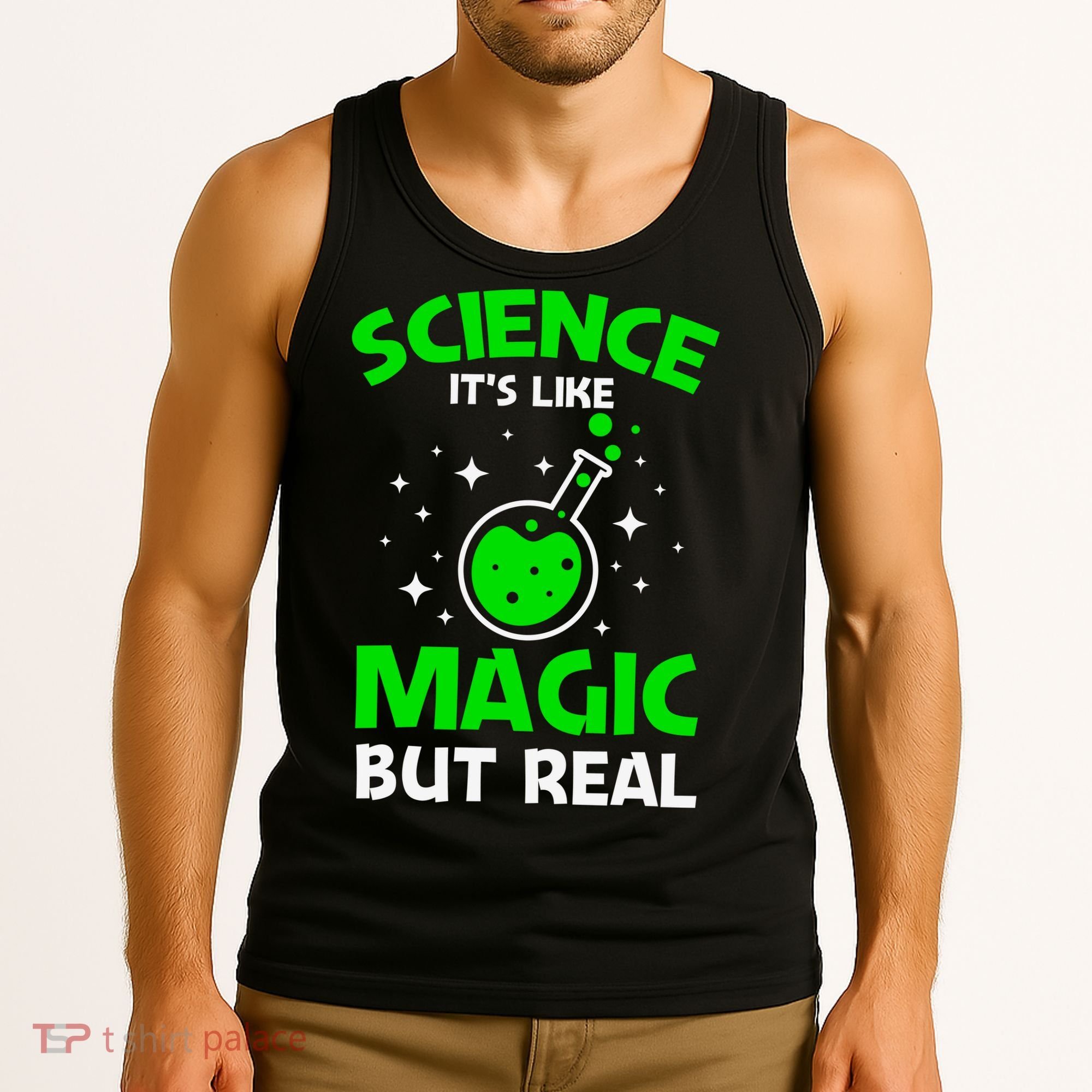 Funny Science Quote Science Teacher Retro Sunset Teacher Appreciation Tank Top