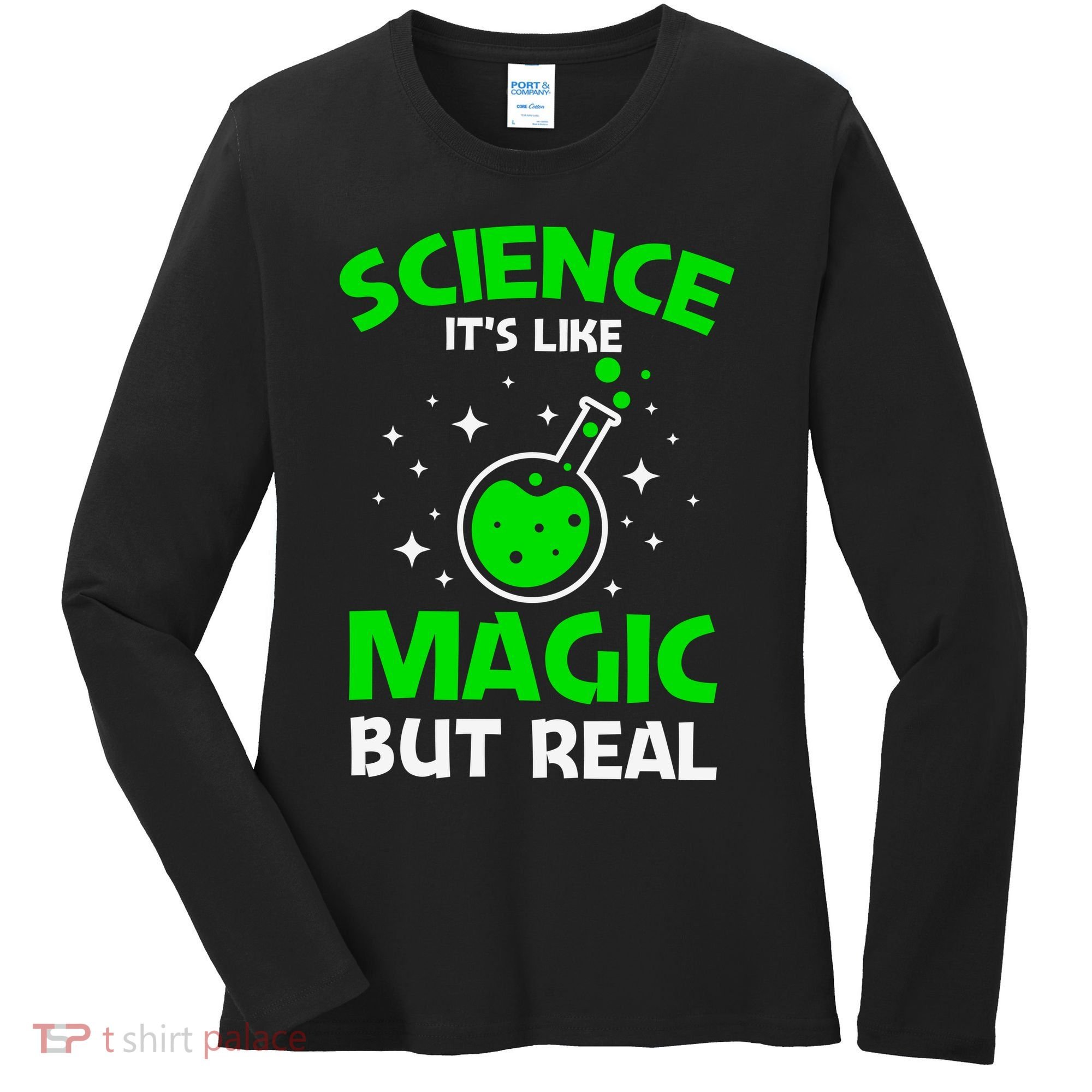 Funny Science Quote Science Teacher Retro Sunset Teacher Appreciation Women's Long Sleeve Shirt
