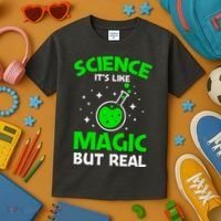 Funny Science Quote Science Teacher Retro Sunset Teacher Appreciation Kids T-Shirt thumb 3