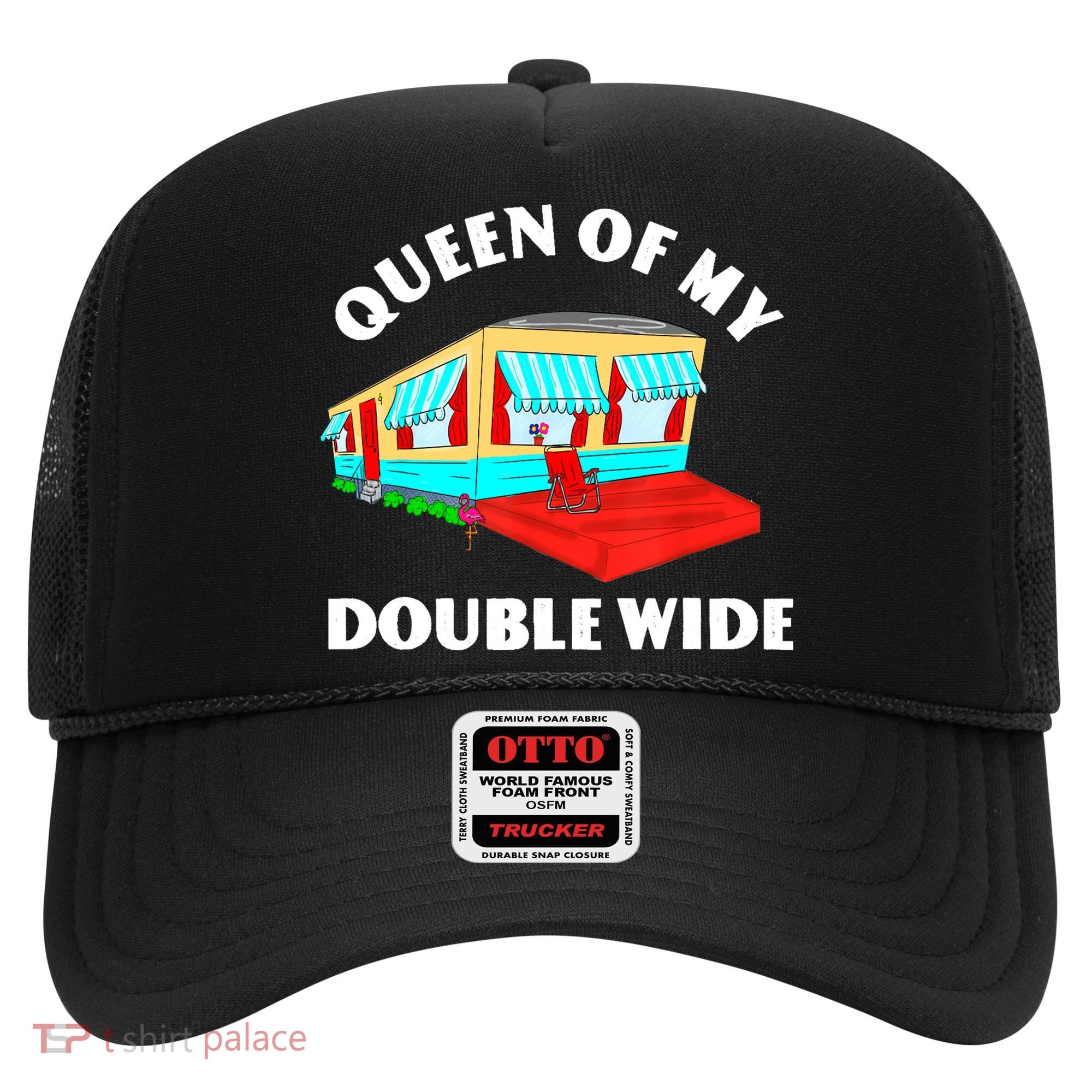 Funny Sarcastic Queen of My Double Wide Trailer Engagement Hat