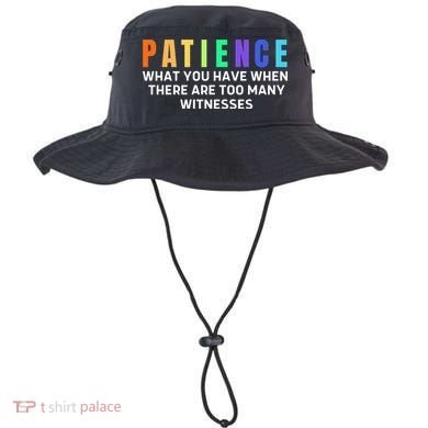 Funny Sarcastic Quote Saying Patience Definition Bucket Hat