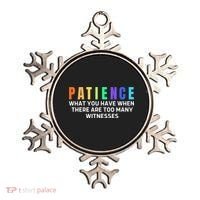 Funny Sarcastic Quote Saying Patience Definition Ornament thumb 0