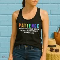 Funny Sarcastic Quote Saying Patience Definition Women's Tank Top thumb 2