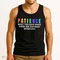 Funny Sarcastic Quote Saying Patience Definition Tank Top thumb 3