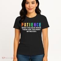 Funny Sarcastic Quote Saying Patience Definition Women's T-Shirt thumb 4