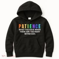 Funny Sarcastic Quote Saying Patience Definition Kids Hoodie thumb 0