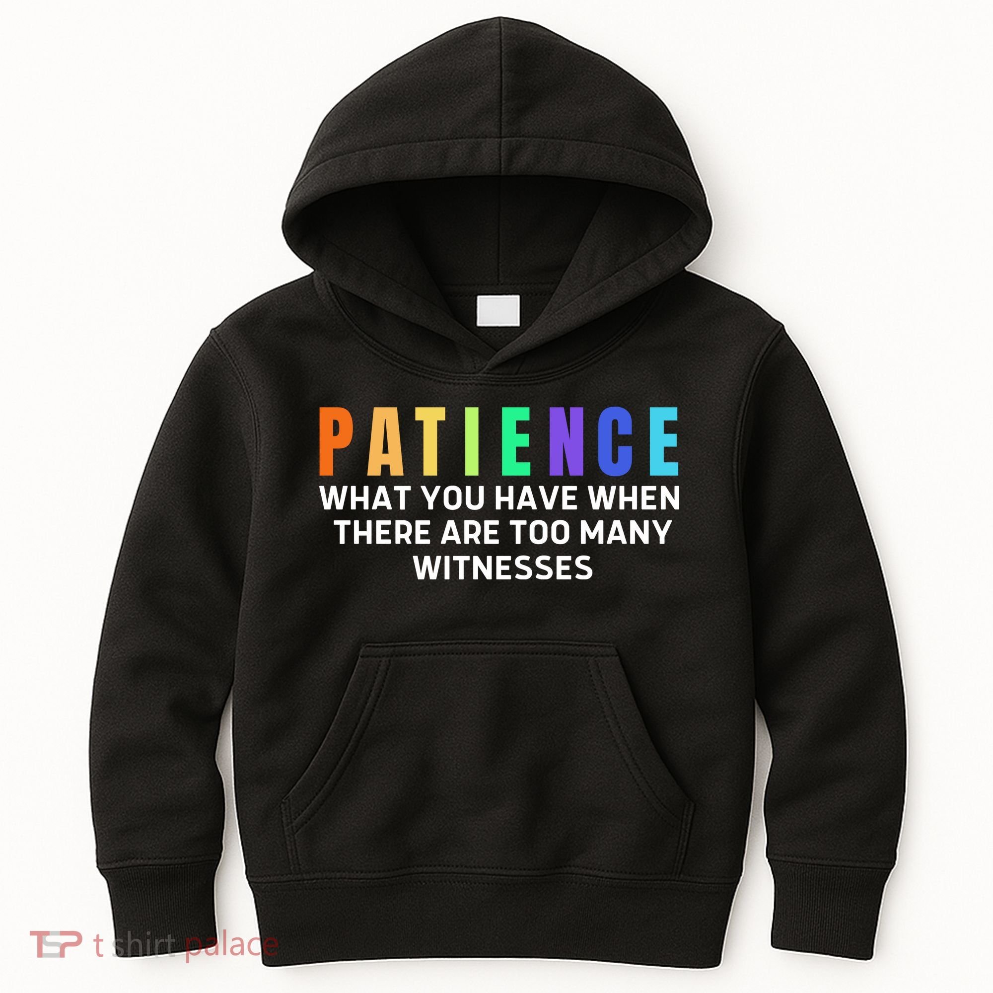 Funny Sarcastic Quote Saying Patience Definition Kids Hoodie