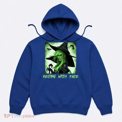 Funny Scary Resting Witch Face Gift Hoodie