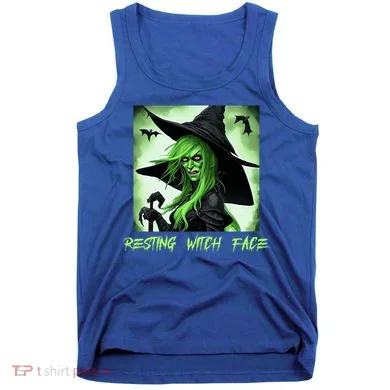 Funny Scary Resting Witch Face Gift Tank Top