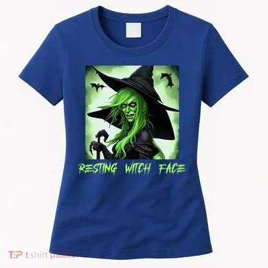 Funny Scary Resting Witch Face Gift Women's T-Shirt
