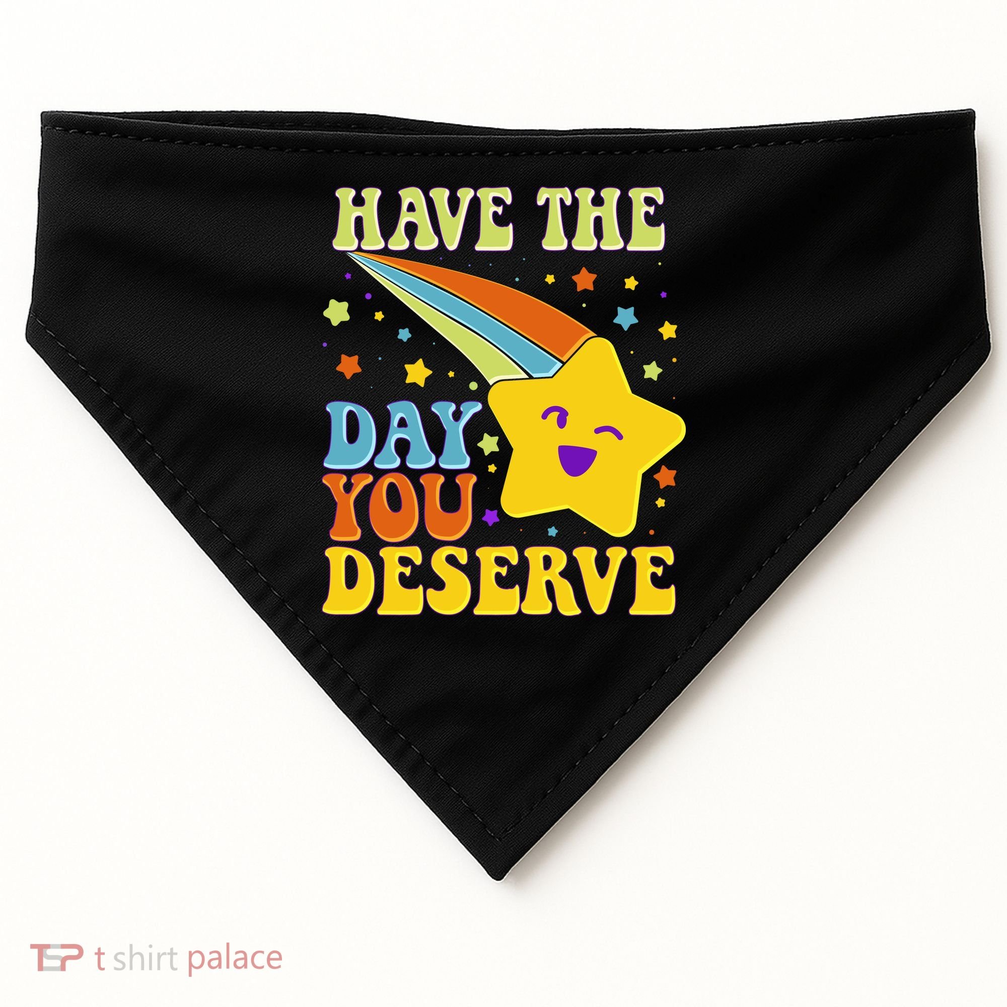 Funny Sarcastic Retro Shooting Star USA-Made Doggie Bandana