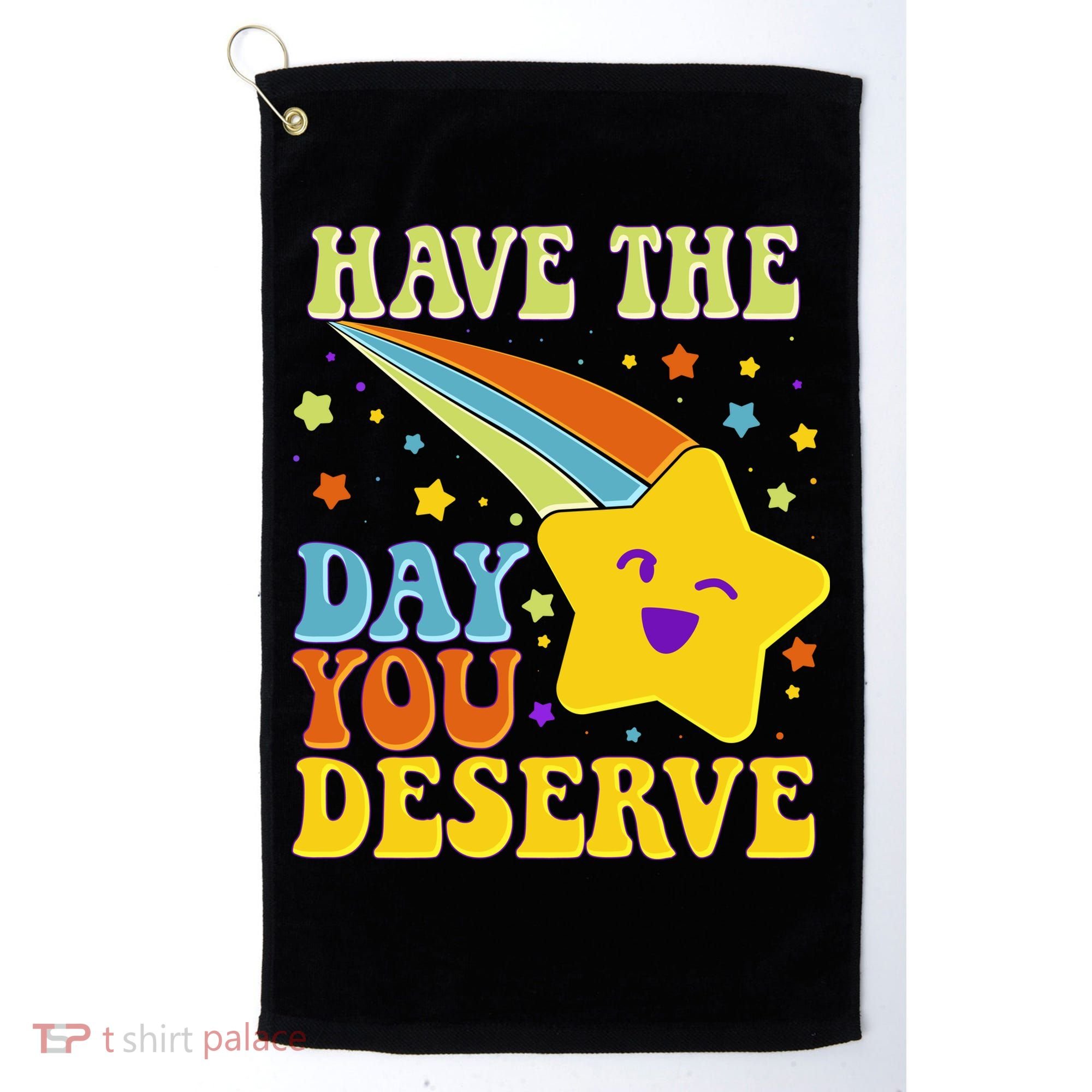 Funny Sarcastic Retro Shooting Star Golf Towel