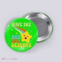 Funny Sarcastic Retro Shooting Star Button thumb 0