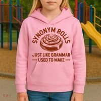Funny Synonym Rolls Just Like Grammar Used To Make Kids Hoodie thumb 3