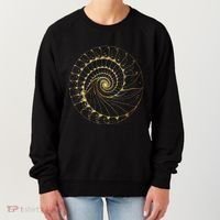 Fibonacci Spiral Ratio Mathematicians Sacred Geometry Women's Sweatshirt thumb 0