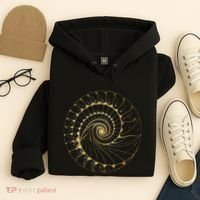 Fibonacci Spiral Ratio Mathematicians Sacred Geometry Hoodie thumb 4