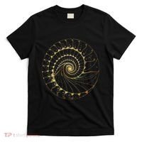 Fibonacci Spiral Ratio Mathematicians Sacred Geometry T-Shirt thumb 0