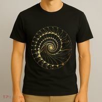 Fibonacci Spiral Ratio Mathematicians Sacred Geometry T-Shirt thumb 3