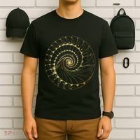 Fibonacci Spiral Ratio Mathematicians Sacred Geometry T-Shirt thumb 6