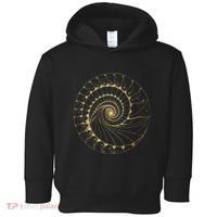 Fibonacci Spiral Ratio Mathematicians Sacred Geometry Toddler Hoodie thumb 0