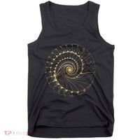 Fibonacci Spiral Ratio Mathematicians Sacred Geometry Tank Top thumb 0