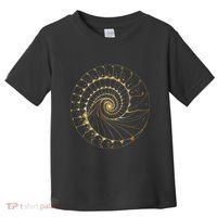Fibonacci Spiral Ratio Mathematicians Sacred Geometry Toddler T-Shirt thumb 0
