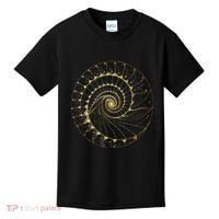 Fibonacci Spiral Ratio Mathematicians Sacred Geometry Kids T-Shirt thumb 0