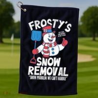 Frostys Snow Removal Golf Towel thumb 1