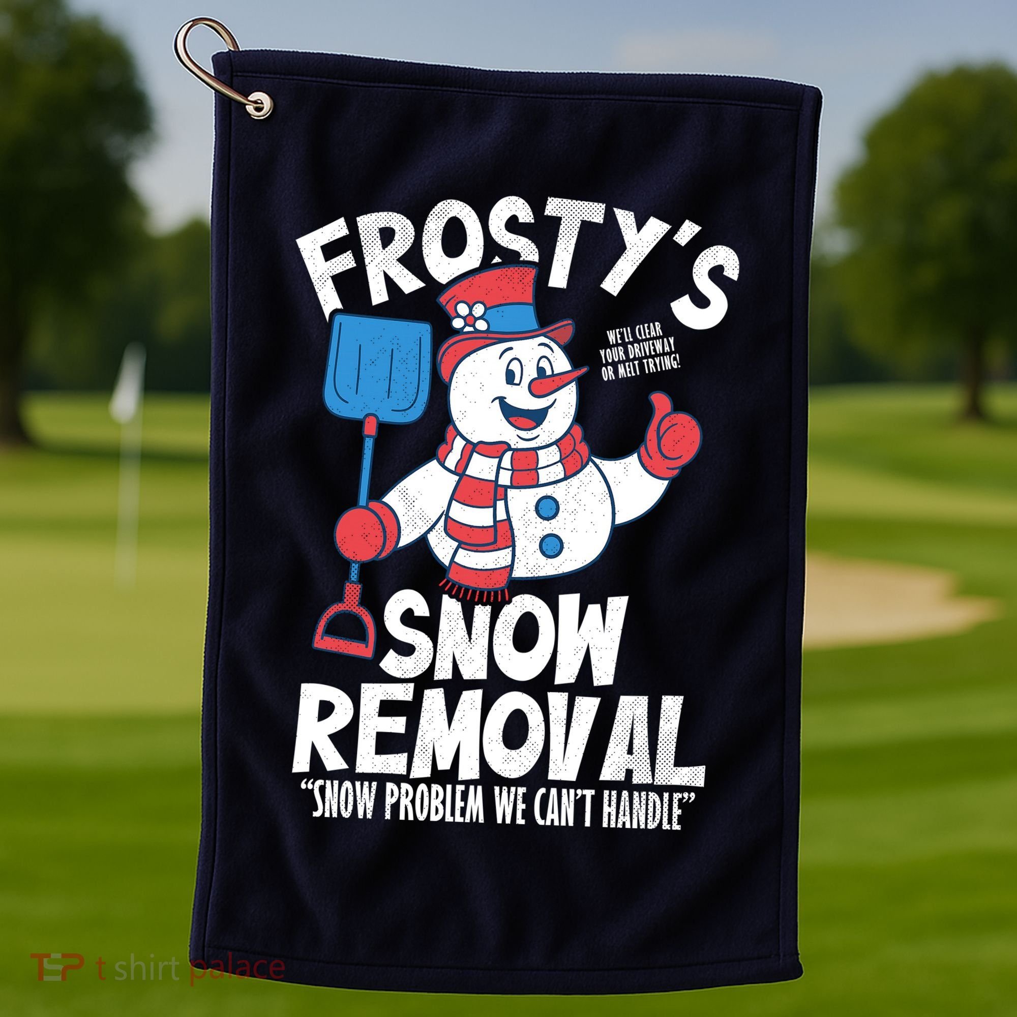 Frostys Snow Removal Golf Towel