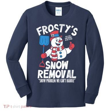 Frostys Snow Removal Kids Long Sleeve Shirt