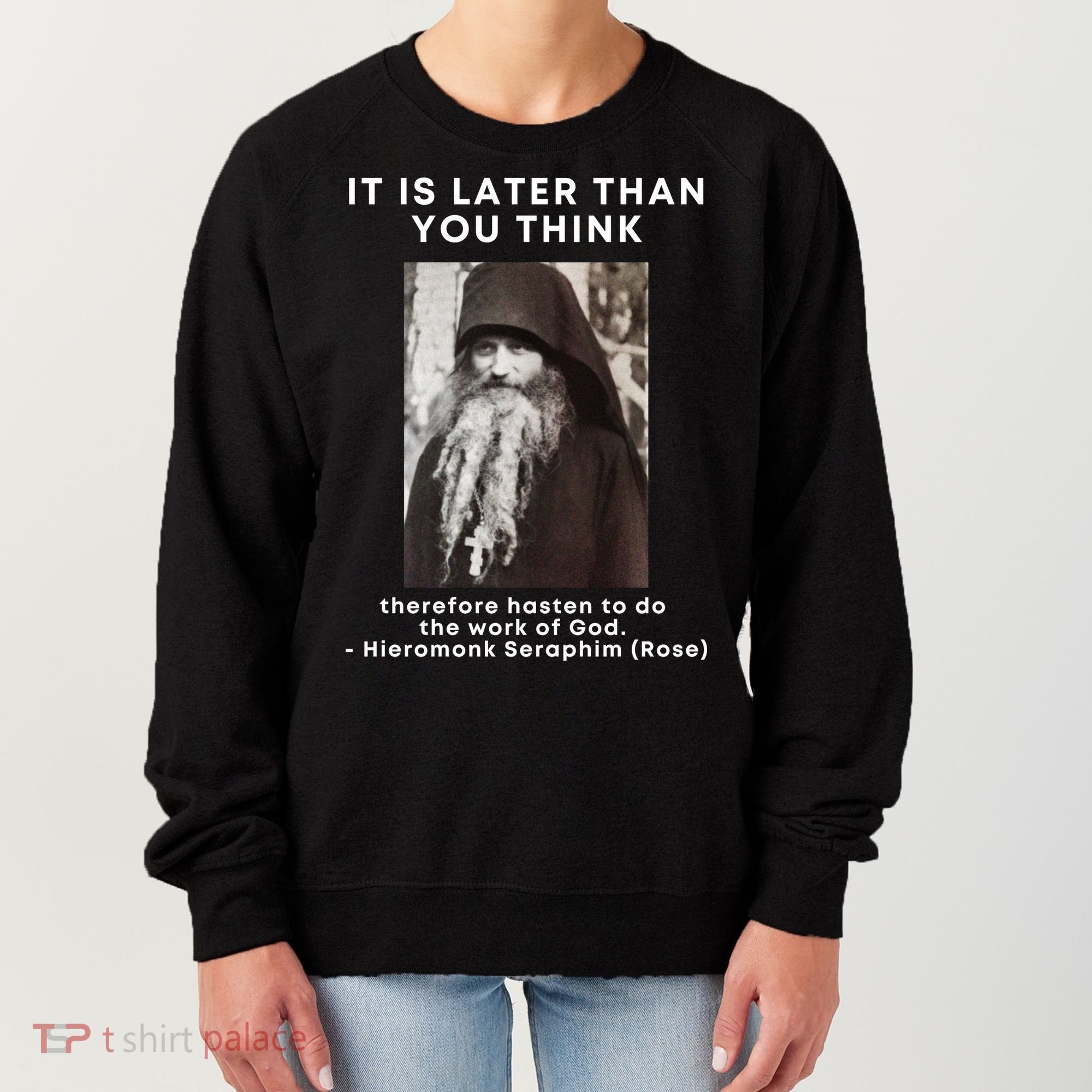 Fr Seraphim Rose Eastern Orthodox Christian Women's Sweatshirt