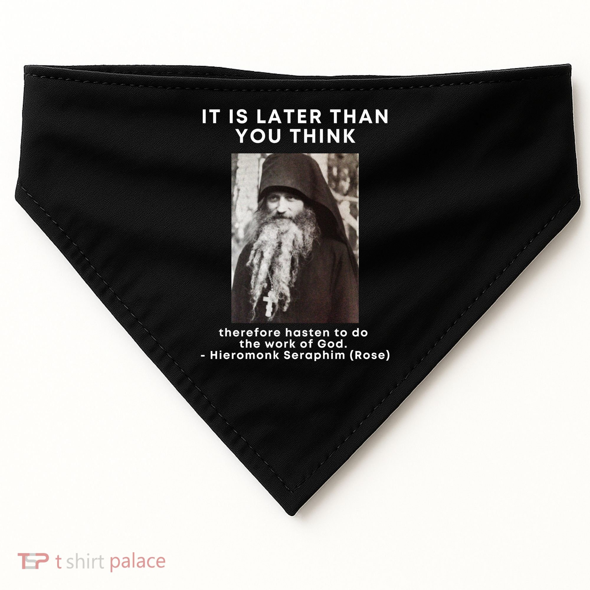 Fr Seraphim Rose Eastern Orthodox Christian USA-Made Doggie Bandana