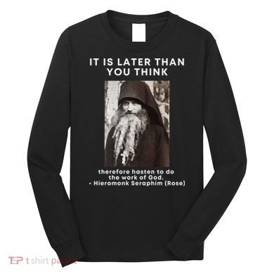 Fr Seraphim Rose Eastern Orthodox Christian Long Sleeve Shirt