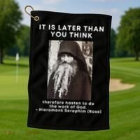 Fr Seraphim Rose Eastern Orthodox Christian Golf Towel thumb 1