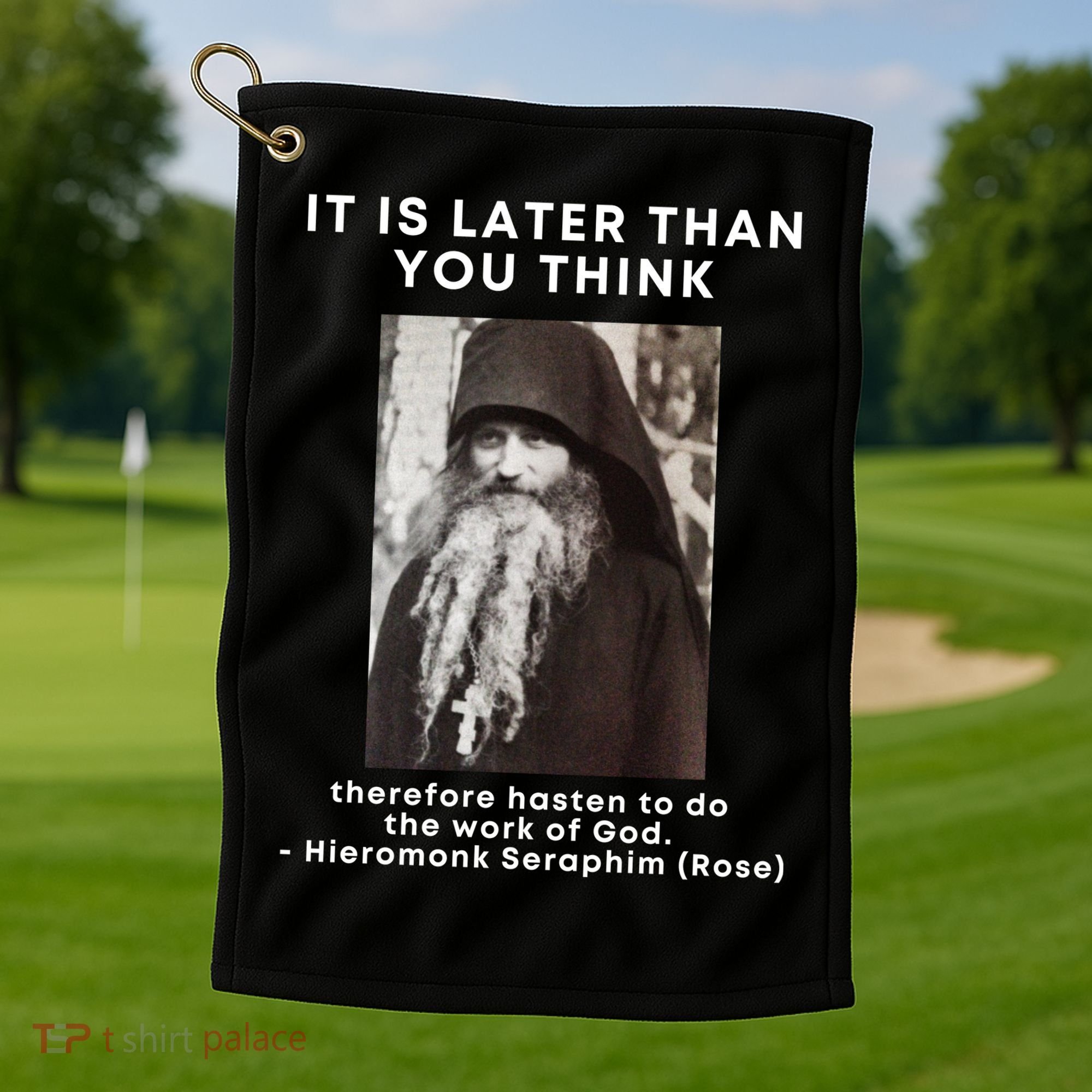 Fr Seraphim Rose Eastern Orthodox Christian Golf Towel