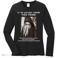 Fr Seraphim Rose Eastern Orthodox Christian Women's Long Sleeve Shirt thumb 0