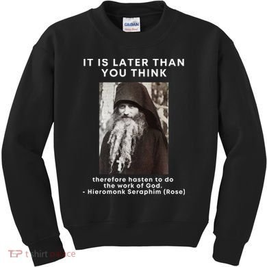 Fr Seraphim Rose Eastern Orthodox Christian Kids Sweatshirt