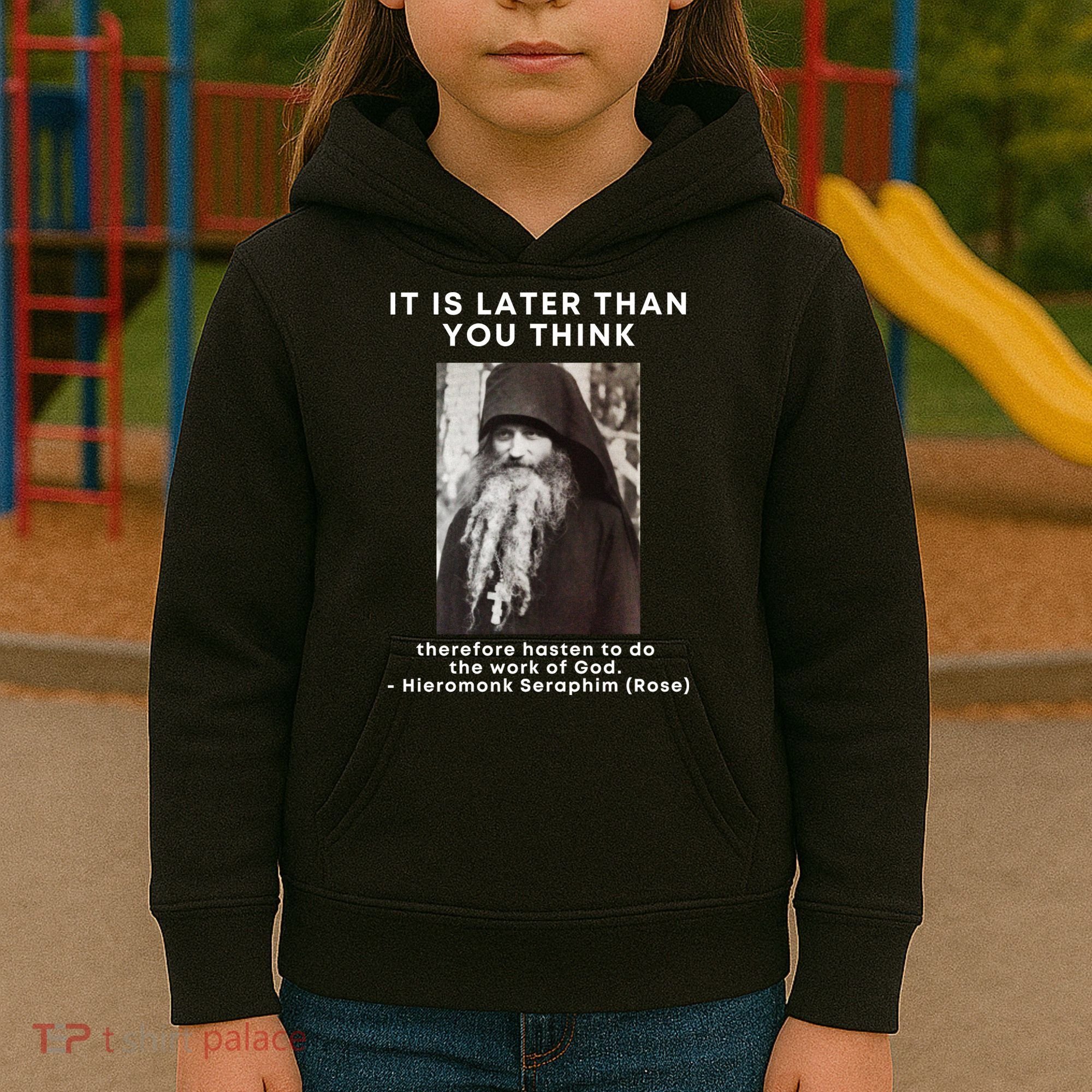 Fr Seraphim Rose Eastern Orthodox Christian Kids Hoodie