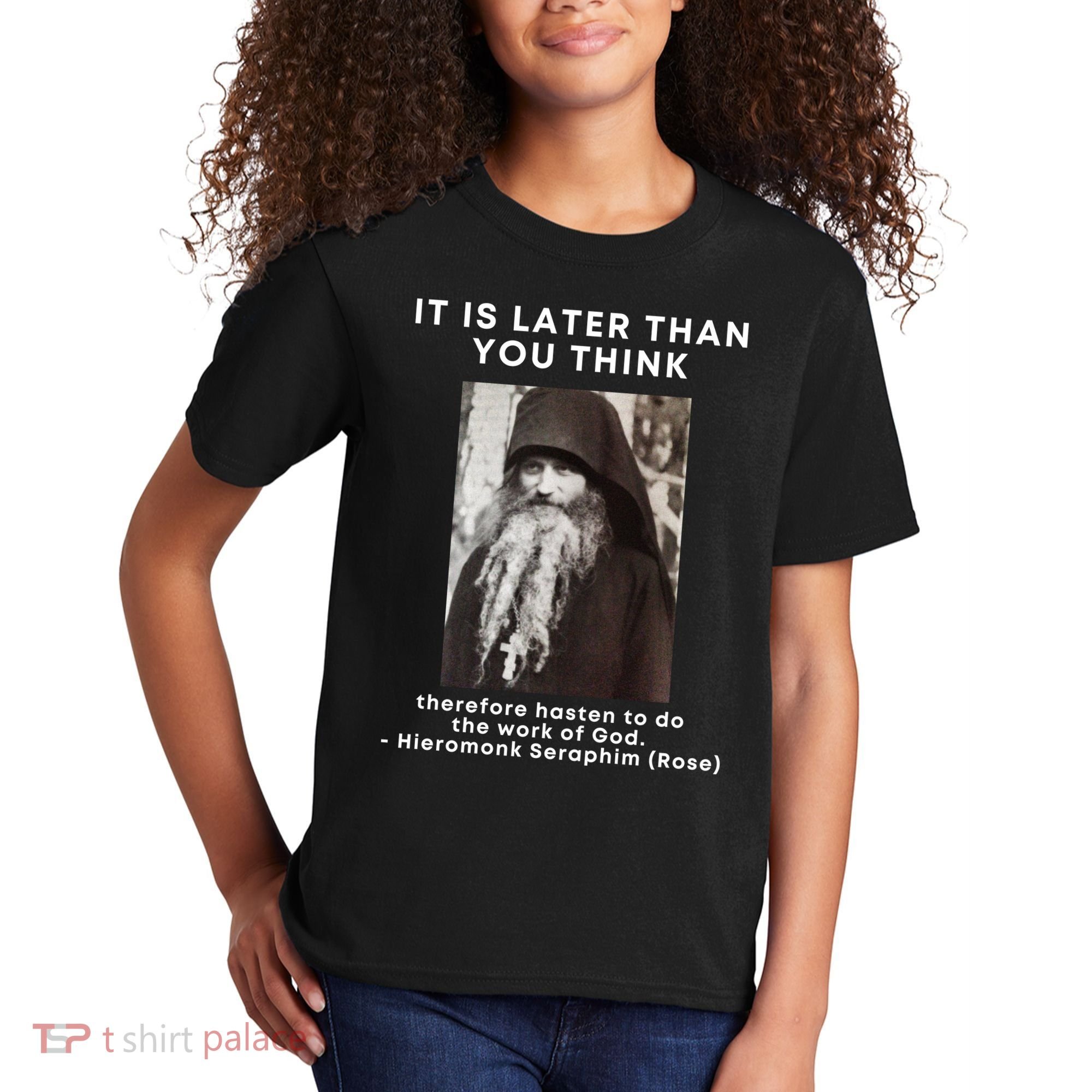 Fr Seraphim Rose Eastern Orthodox Christian Kids T-Shirt