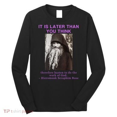 Fr Seraphim Rose Eastern Orthodox Christian Long Sleeve Shirt