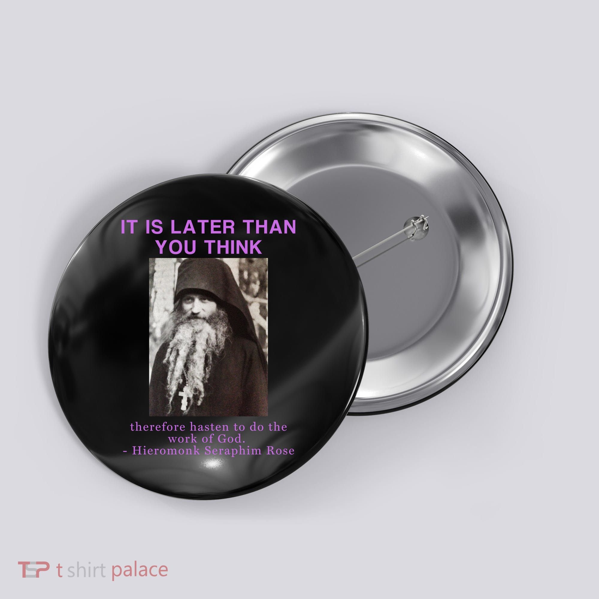 Fr Seraphim Rose Eastern Orthodox Christian Button