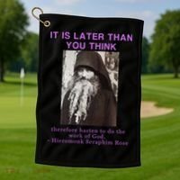 Fr Seraphim Rose Eastern Orthodox Christian Golf Towel thumb 1