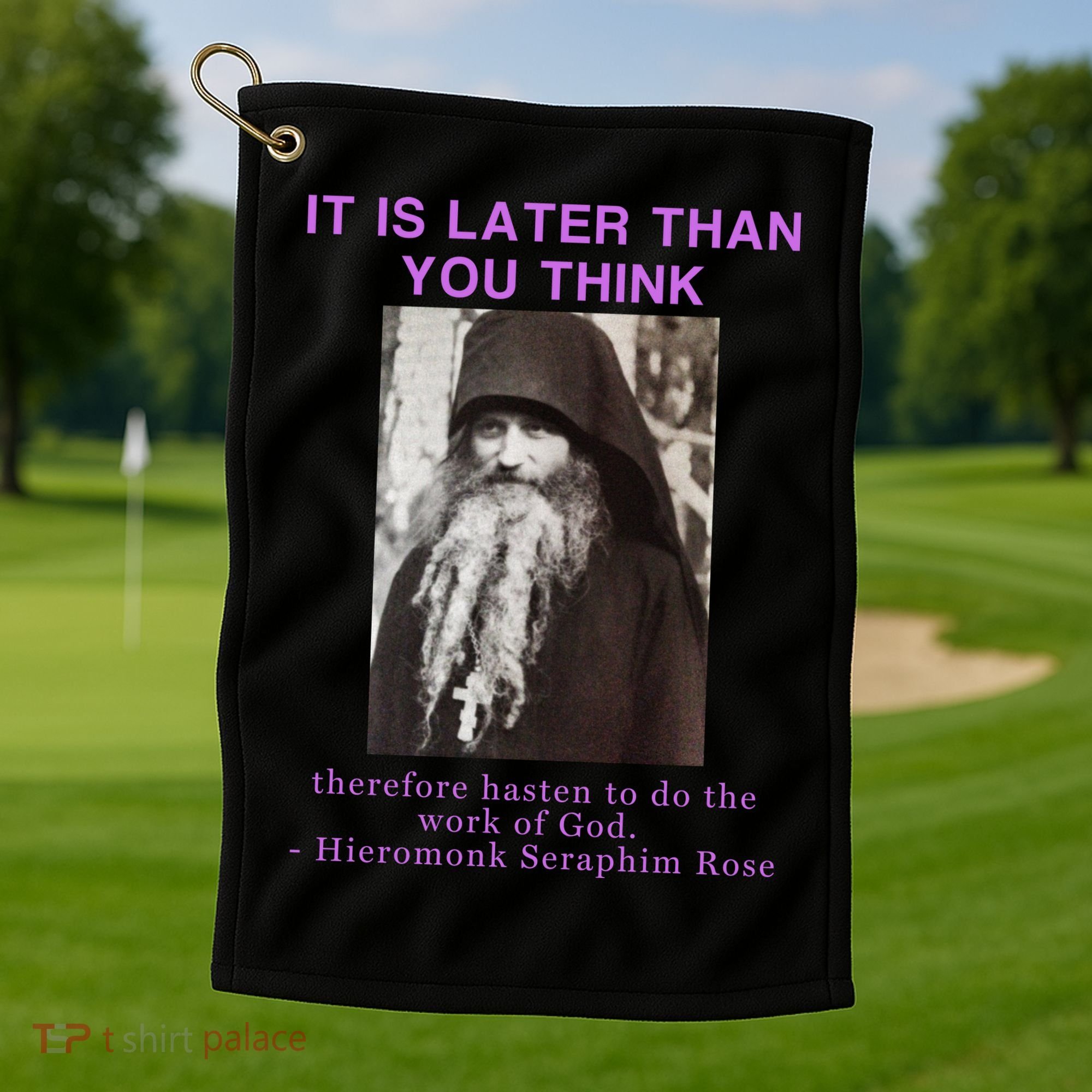 Fr Seraphim Rose Eastern Orthodox Christian Golf Towel