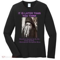 Fr Seraphim Rose Eastern Orthodox Christian Women's Long Sleeve Shirt thumb 0