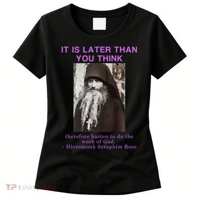 Fr Seraphim Rose Eastern Orthodox Christian Women's T-Shirt
