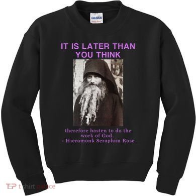Fr Seraphim Rose Eastern Orthodox Christian Kids Sweatshirt
