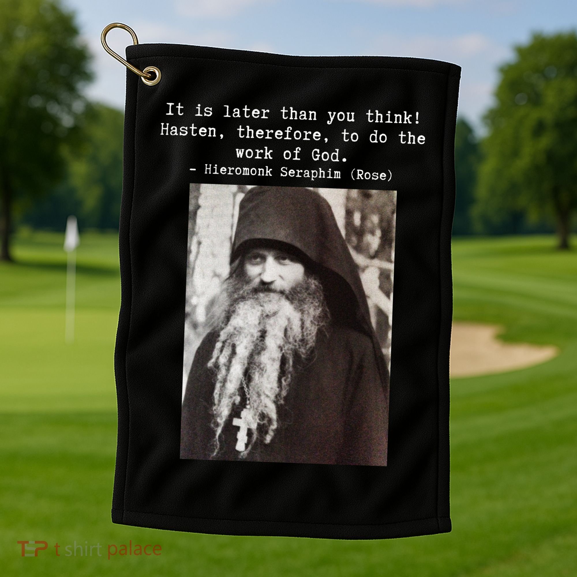 Father Seraphim Rose Orthodox Gift Golf Towel